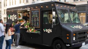 Vegs Food Truck Menu Display