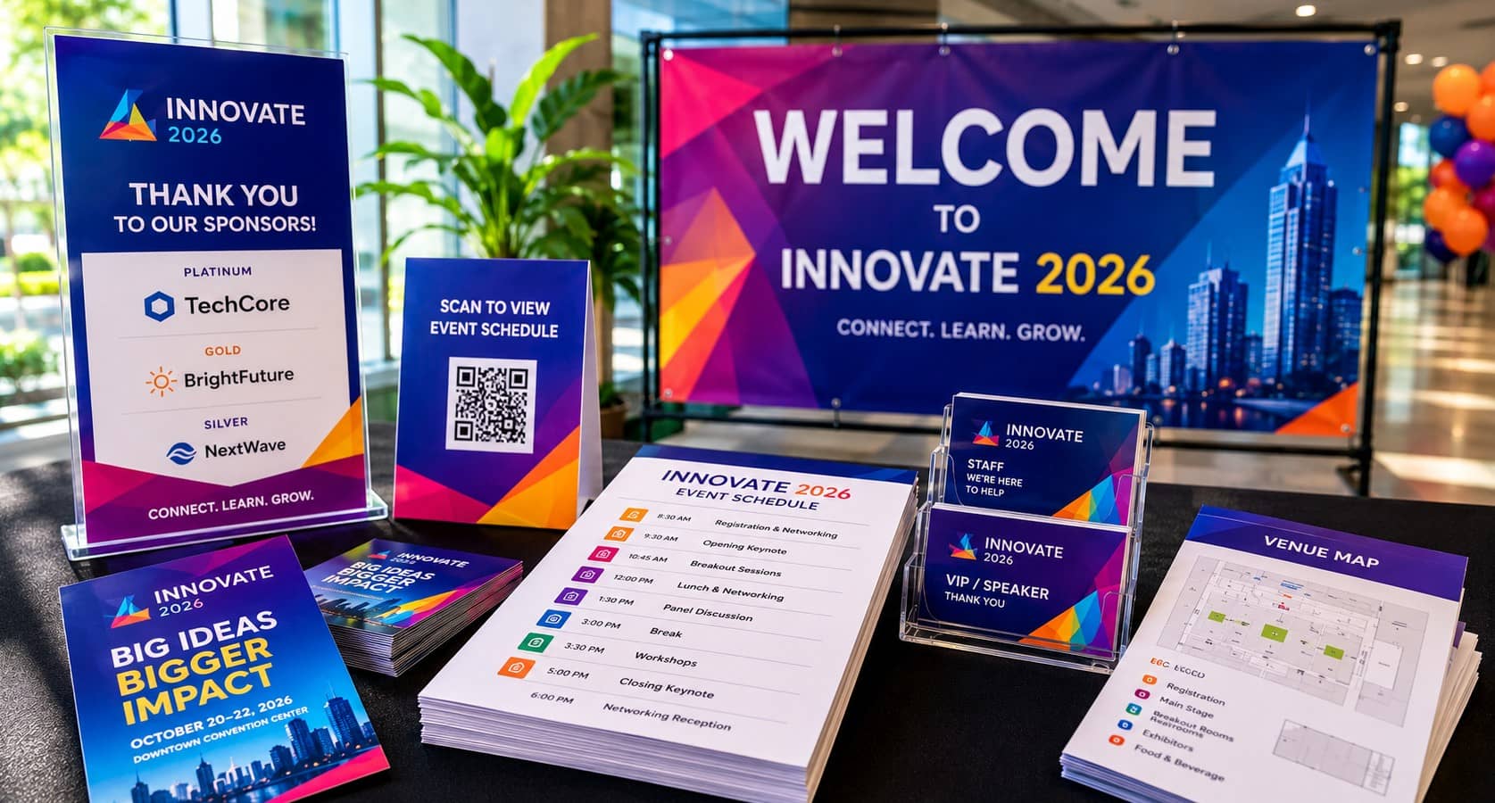 high quality event printed materials
