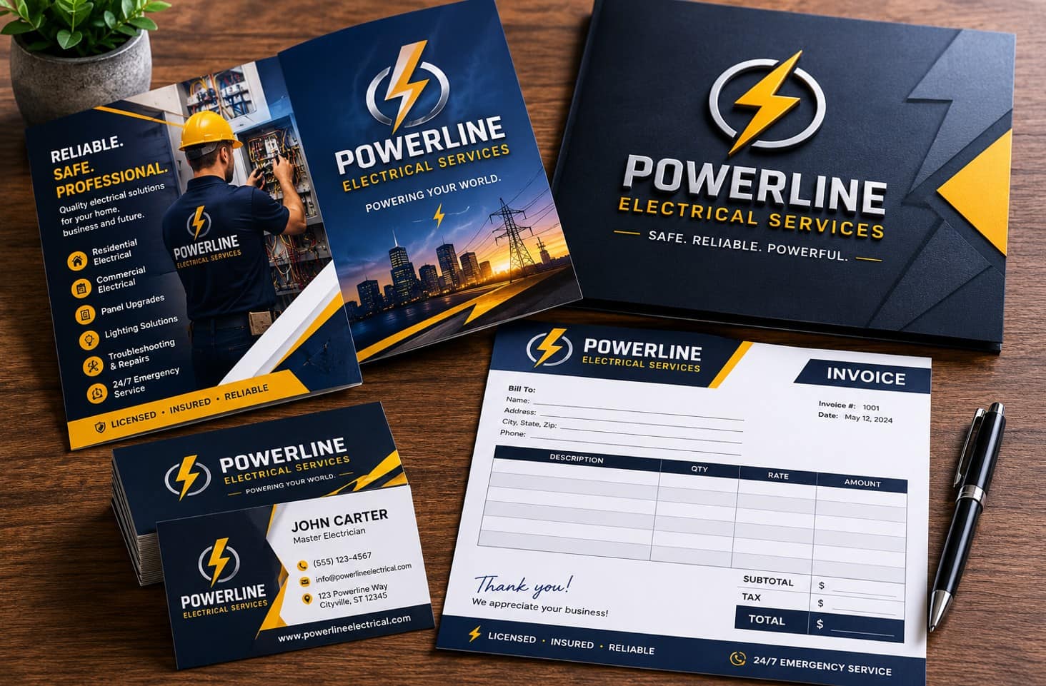 printed materials for trade services