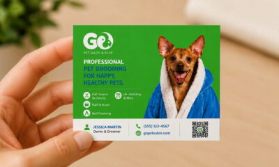 pet salon business card