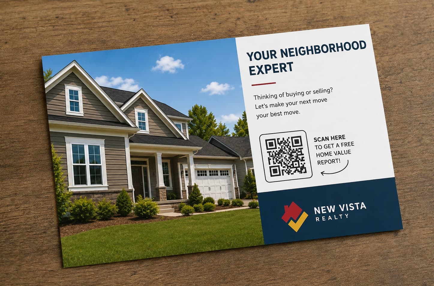 real estate postcard