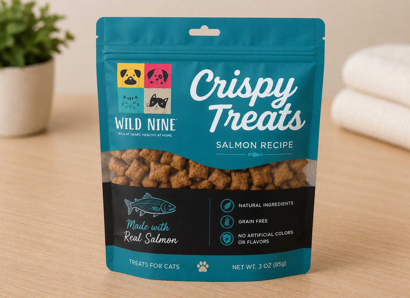 stand up pouch packaging for pet treats
