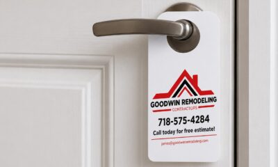contractor door hanger