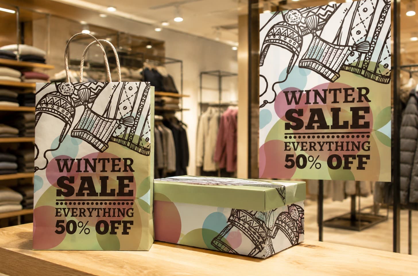 packaging and signage