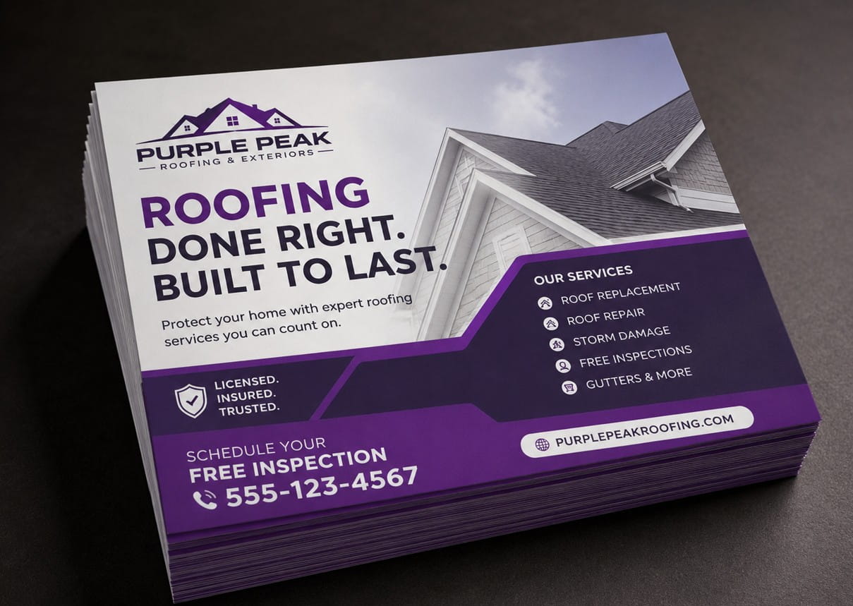 roofing contactor flyers