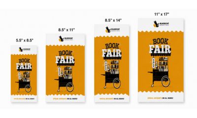 4 common brochure sizes
